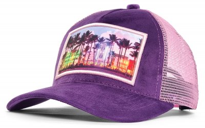 Casquettes - Gårda Velvet Trucker Miami Beach (violet)