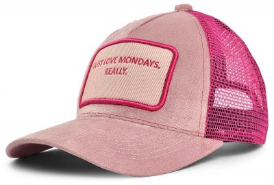 Casquette - Gårda Velvet Trucker Mondays (rose)