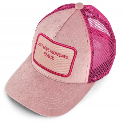 Casquette - Gårda Velvet Trucker Mondays (rose)