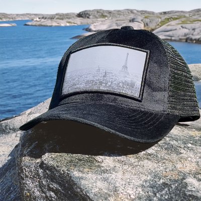 Casquettes - Gårda Velvet Trucker Paris (noir)