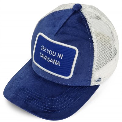 Casquette - Gårda Velvet Trucker Savasana (bleu)