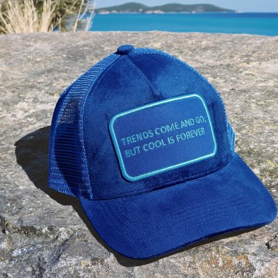 Casquette - Gårda Velvet Trucker Trends (bleu foncé)