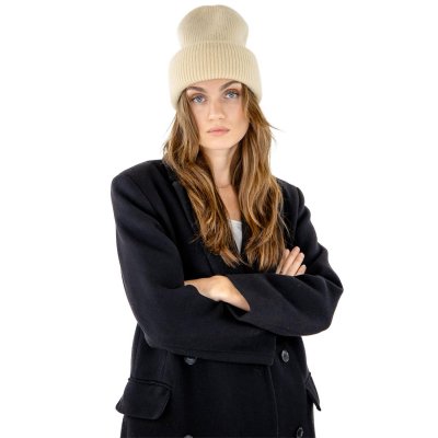 Bonnets - Gårda Angora Beanie (crème)