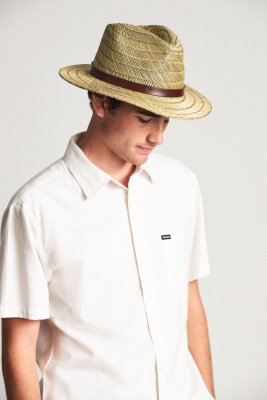 Chapeaux - Brixton Messer Straw (nature)