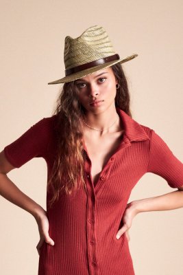 Chapeaux - Brixton Messer Straw (nature)