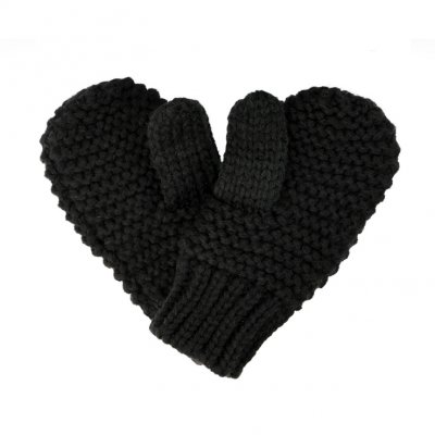 Bonnet et Mitaines Enfants - Gårda Målilla Knitted Set (noir)