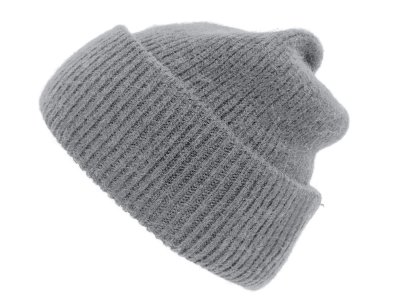 Bonnets - Gårda Angora Beanie (gris clair)