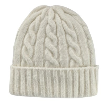 Bonnet - Gårda Bad Gastein Cable Knit Wool Mix Beanie (blanc)