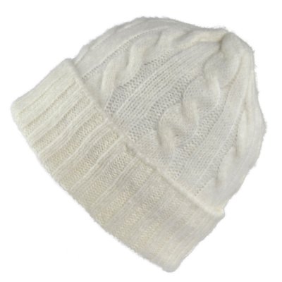 Bonnet - Gårda Bad Gastein Cable Knit Wool Mix Beanie (blanc)