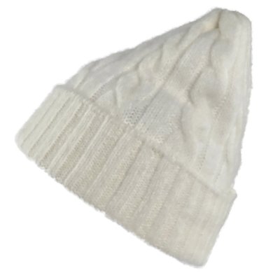 Bonnet - Gårda Bad Gastein Cable Knit Wool Mix Beanie (blanc)