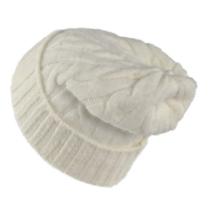 Bonnet - Gårda Bad Gastein Cable Knit Wool Mix Beanie (blanc)
