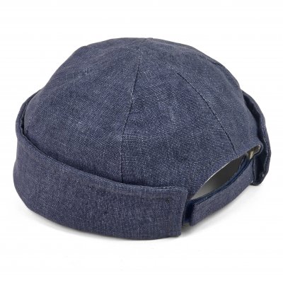 Bonnet - Gårda Cavo Linen Docker Beanie (bleu)