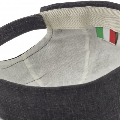 Bonnet - Gårda Cavo Linen Docker Beanie (Gris Foncé)