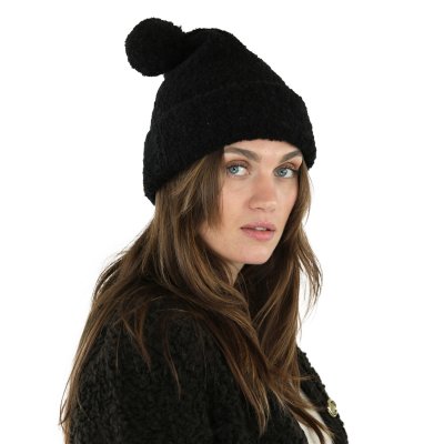 Bonnet - Gårda Cortina Wool Mix Beanie (noir)