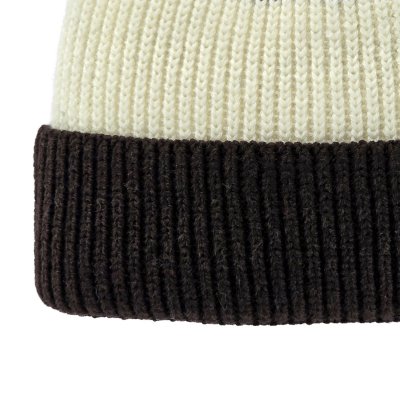 Bonnet - Gårda Courchevel Merino Wool Beanie (beige/blanc cassé/marron)