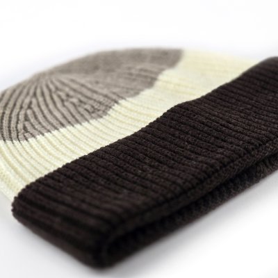 Bonnet - Gårda Courchevel Merino Wool Beanie (beige/blanc cassé/marron)