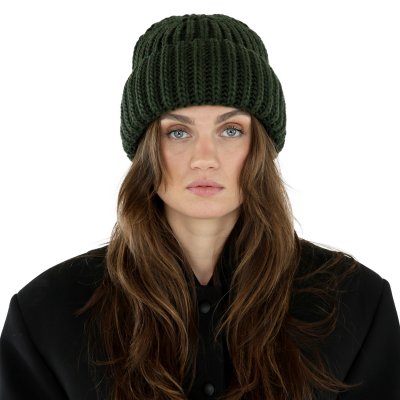 Bonnet - Gårda Ebene Wool Mix Beanie (vert foncé)