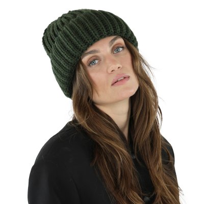 Bonnet - Gårda Ebene Wool Mix Beanie (vert foncé)