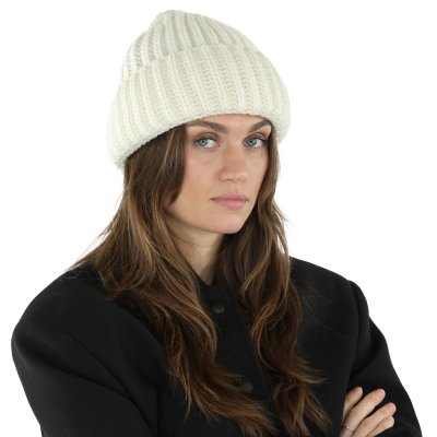Bonnet - Gårda Ebene Wool Mix Beanie (blanc cassé)