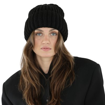 Bonnet - Gårda Ebene Wool Mix Beanie (noir)