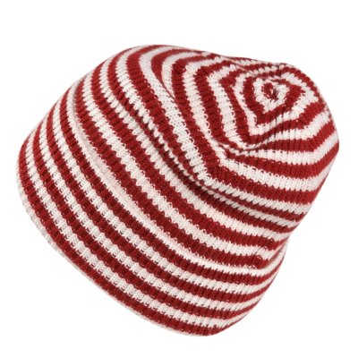 Bonnet - Gårda Saint-Gervais Striped Wool Mix Beanie (rouge/blanc)