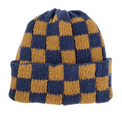 Bonnets - Gårda Hedemora Beanie (bleu/marron)