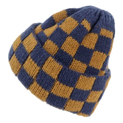 Bonnets - Gårda Hedemora Beanie (bleu/marron)