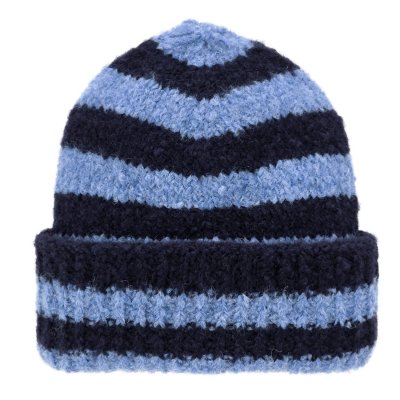 Bonnet - Gårda Lech Striped Wool Mix Beanie (bleu)