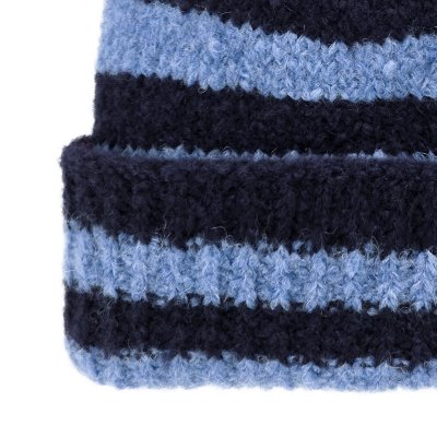 Bonnet - Gårda Lech Striped Wool Mix Beanie (bleu)