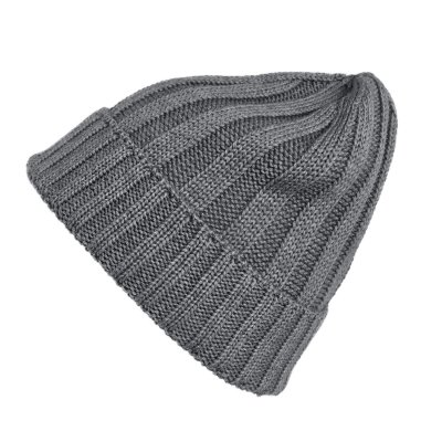 Bonnet - Gårda Lenzerheide Merino Wool Beanie (gris)