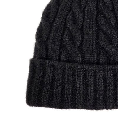 Bonnet - Gårda Saas-Fee Cable Knit Wool Mix Beanie (noir)
