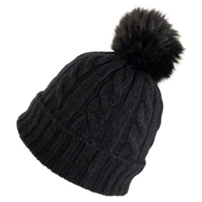 Bonnet - Gårda Saas-Fee Cable Knit Wool Mix Beanie (noir)