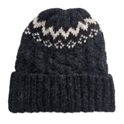Bonnet - Gårda Vallanes Wool Mix Beanie (gris foncé)