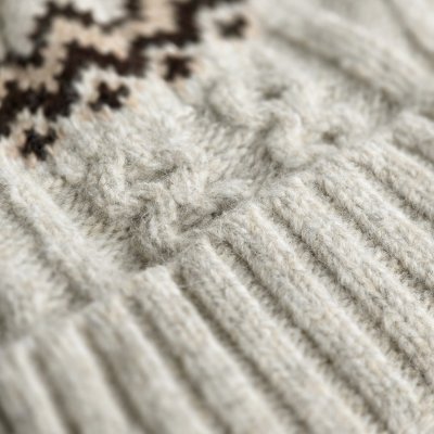 Bonnet - Gårda Vallanes Wool Mix Beanie (blanc cassé)