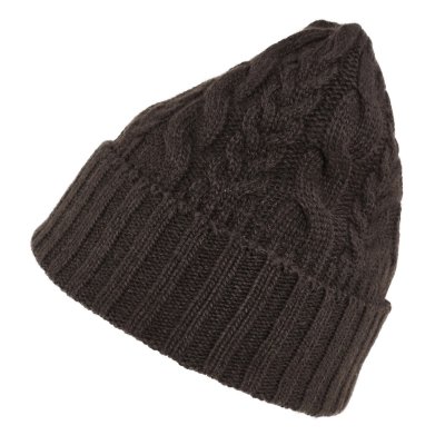 Bonnet - Gårda Villars Cable Knit Wool Mix Beanie (brun)