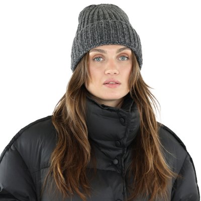 Bonnet - Gårda Aspen Wool Mix Beanie (gris foncé)