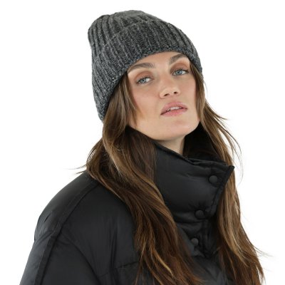 Bonnet - Gårda Aspen Wool Mix Beanie (gris foncé)