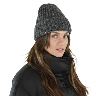 Bonnet - Gårda Aspen Wool Mix Beanie (gris foncé)