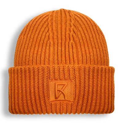 Bonnets - Gårda Knitted Beanie (orange)