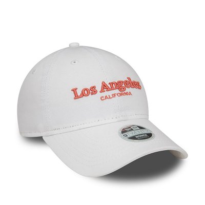 Casquettes - New Era Los Angeles Wordmark 9TWENTY (blanc)