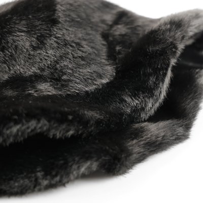 Bonnet en fourrure - Gårda Valea Faux Fur Hat (noir)