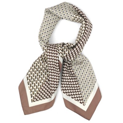 Foulard - Gårda Narbonne Satin Scarf (marron/blanc)