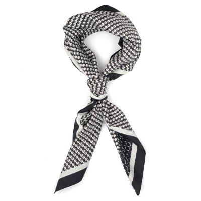 Foulard - Gårda Narbonne Satin Scarf (noir/blanc)