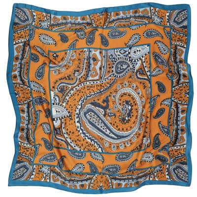 Foulard - Gårda Paisley Satin Scarf (orange)