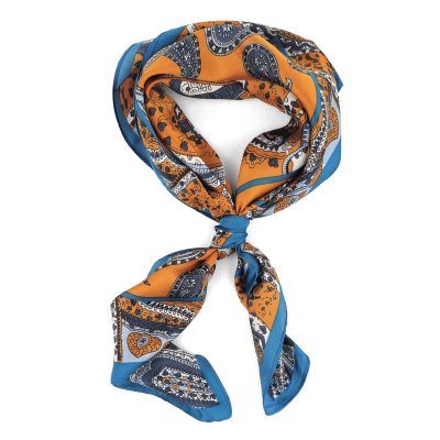Foulard - Gårda Paisley Satin Scarf (orange)