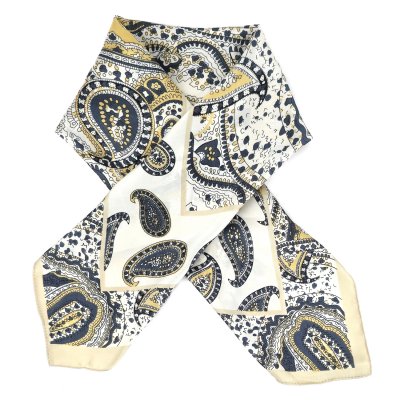 Foulard - Gårda Paisley Satin Scarf (blanc)