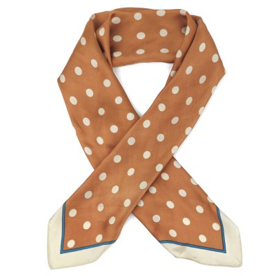 Foulard - Gårda Polka Dot Satin Scarf (orange)