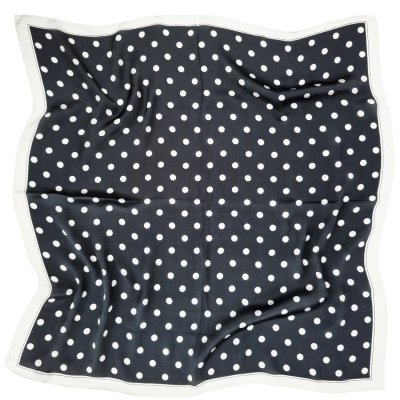 Foulard - Gårda Polka Dot Satin Scarf (noir)