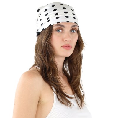 Foulard - Gårda Polka Dot Satin Scarf (blanc)