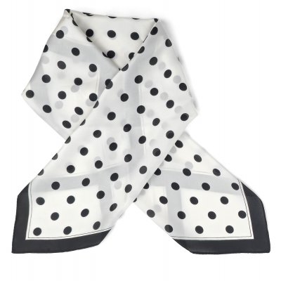 Foulard - Gårda Polka Dot Satin Scarf (blanc)